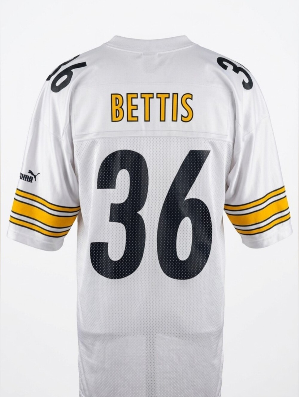 Pittsburgh Steelers Jerome Bettis #36 White Jersey Mens XXL NFL  Puma EUC